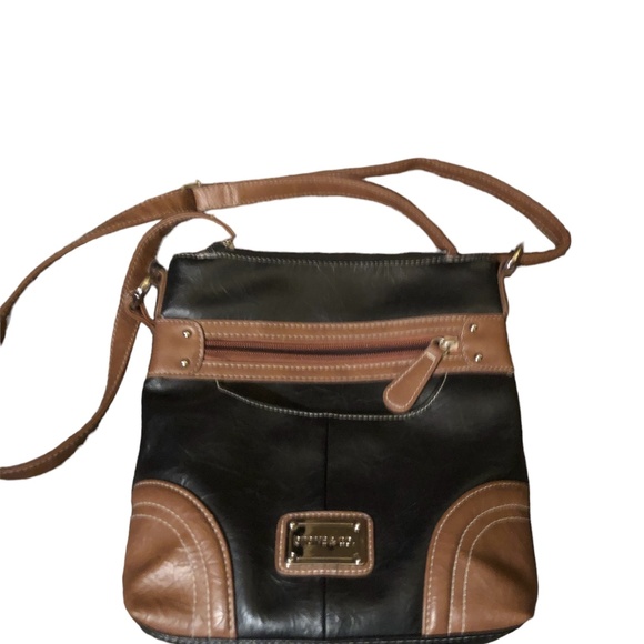 Stone and Company black and brown Crossbody bag or shoulder bag - Picture 4 of 4